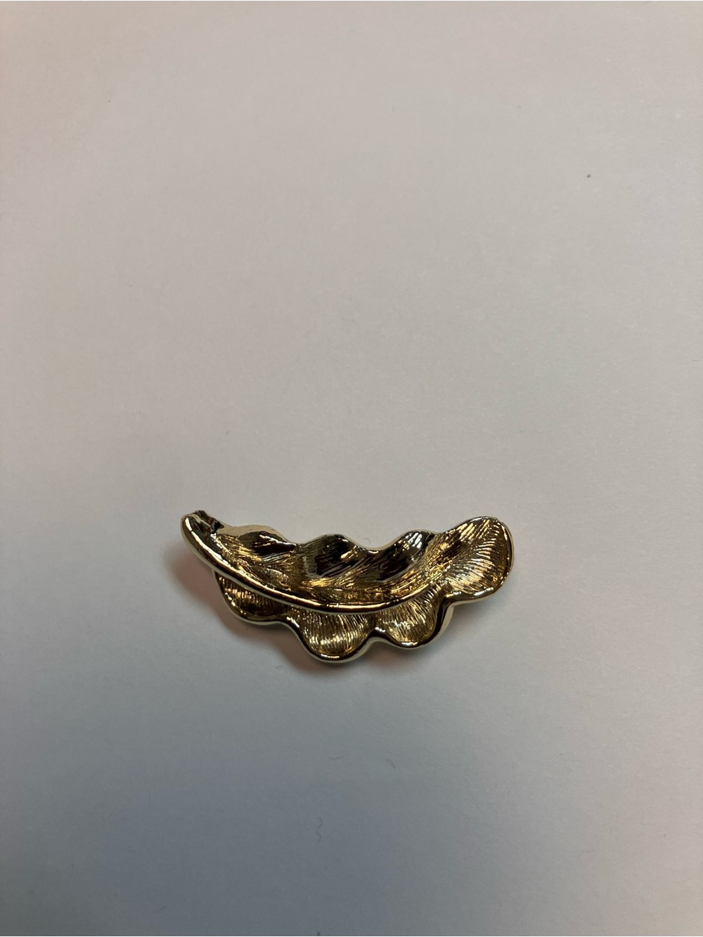 Gold Leaf-Style Women’s Brooch